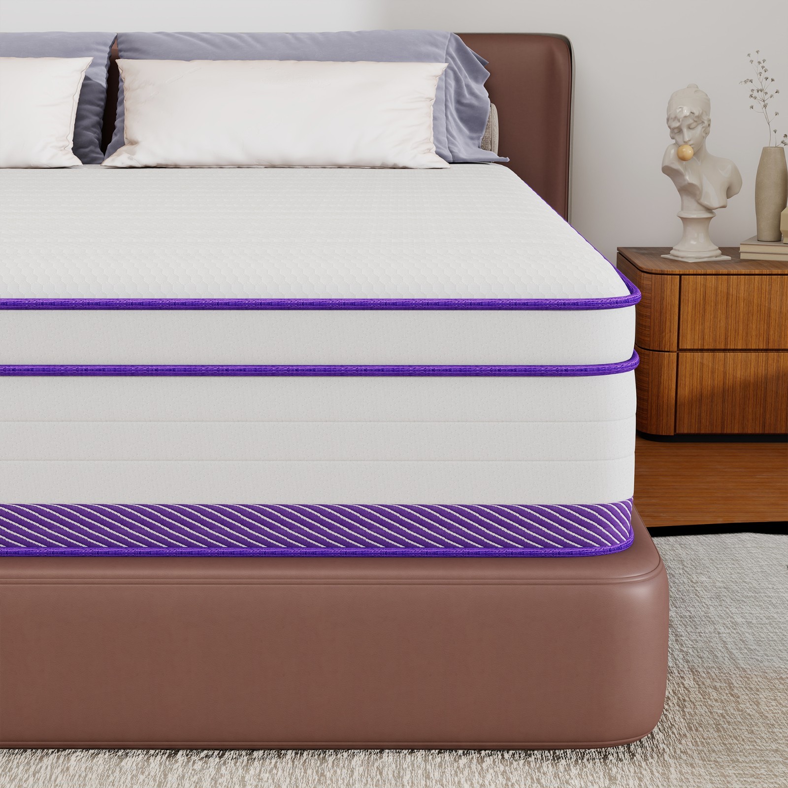 12″ 14″ Mattress Twin Full Queen King Size Hybrid Pocket Spring Memory Foam Bed