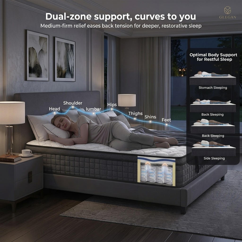 8″10″12″14″ Twin Full Queen King Size Mattress in a Box Hybrid Spring MemoryFoam