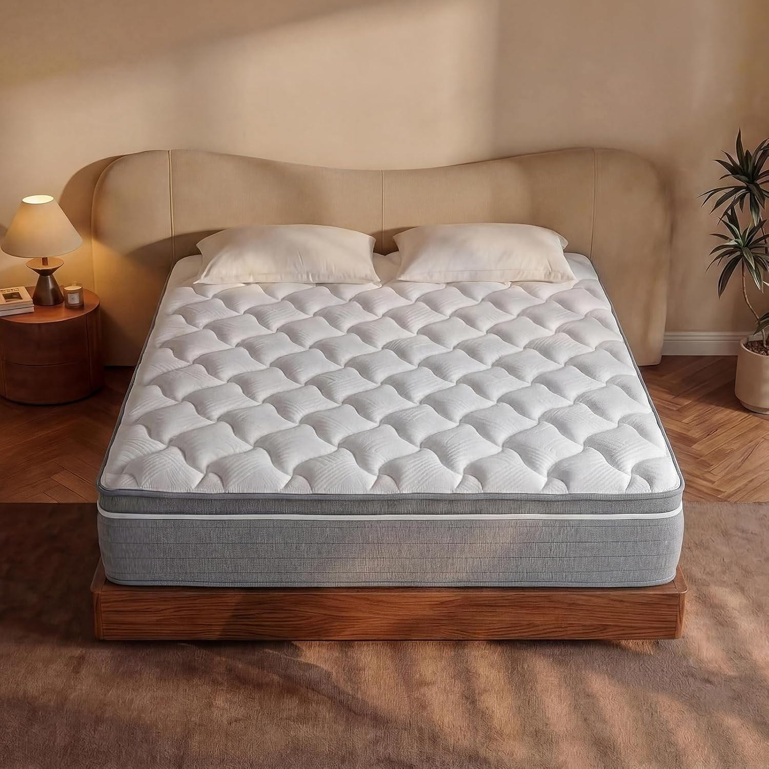 Queen Mattress 14 Inch,Queen Size Mattresses in a Box,Memory Foam Hybrid Mattres