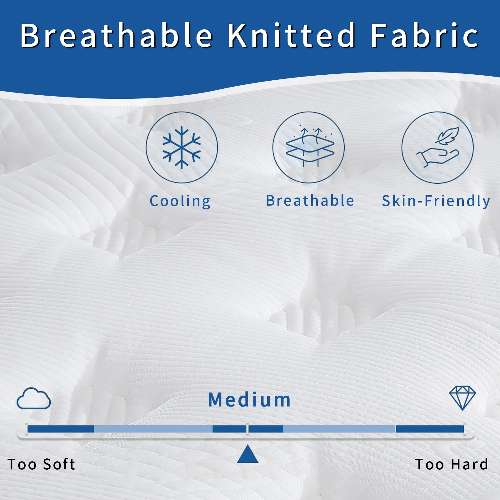 10″ 12″ Hybrid Mattress-Gel Memory Foam with Springs, Twin Full Queen King Size