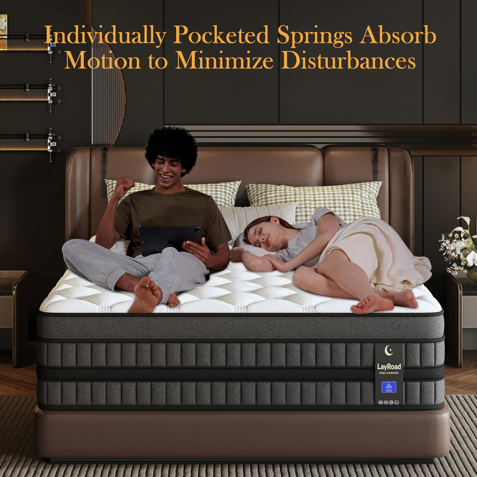 14 Inch Hybrid Gel Memory Foam Mattress Twin Full Queen King Size In a Box
