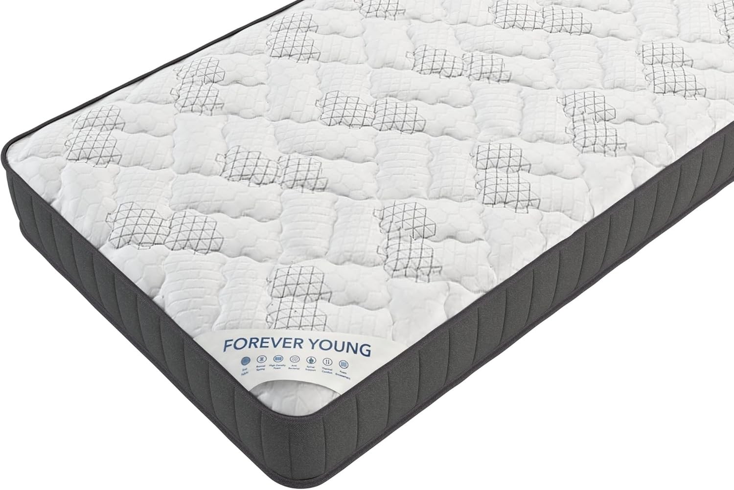 9″ Hybrid Twin Mattress Firm Made in USA Individually Pocketed Coils &