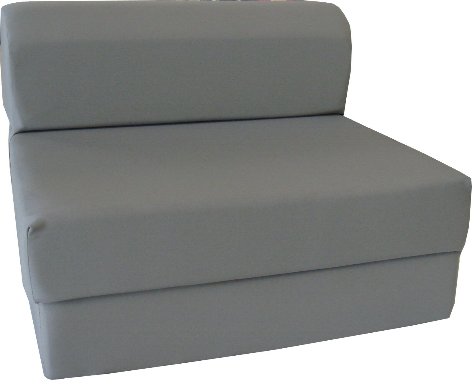 Twin Portable Flip Sleeper Chair Folding Foam Beds, 1.8 Density 6x32x70 Gray
