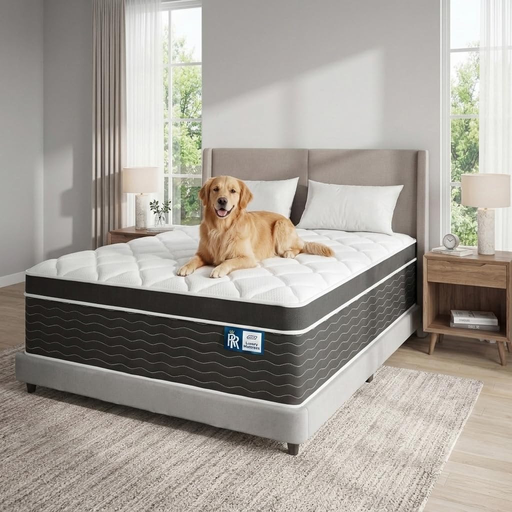Luxury 12″ Twin Mattress, Cooling Gel Foam, Perfect for Kids & Comfort