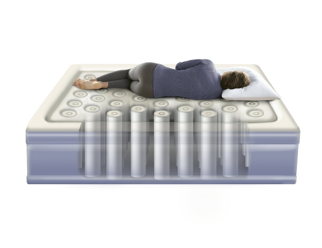 Beautyrest Silver 18″ Sensa-Lux Dual Coil Pillow Top Air Mattress Queen Used