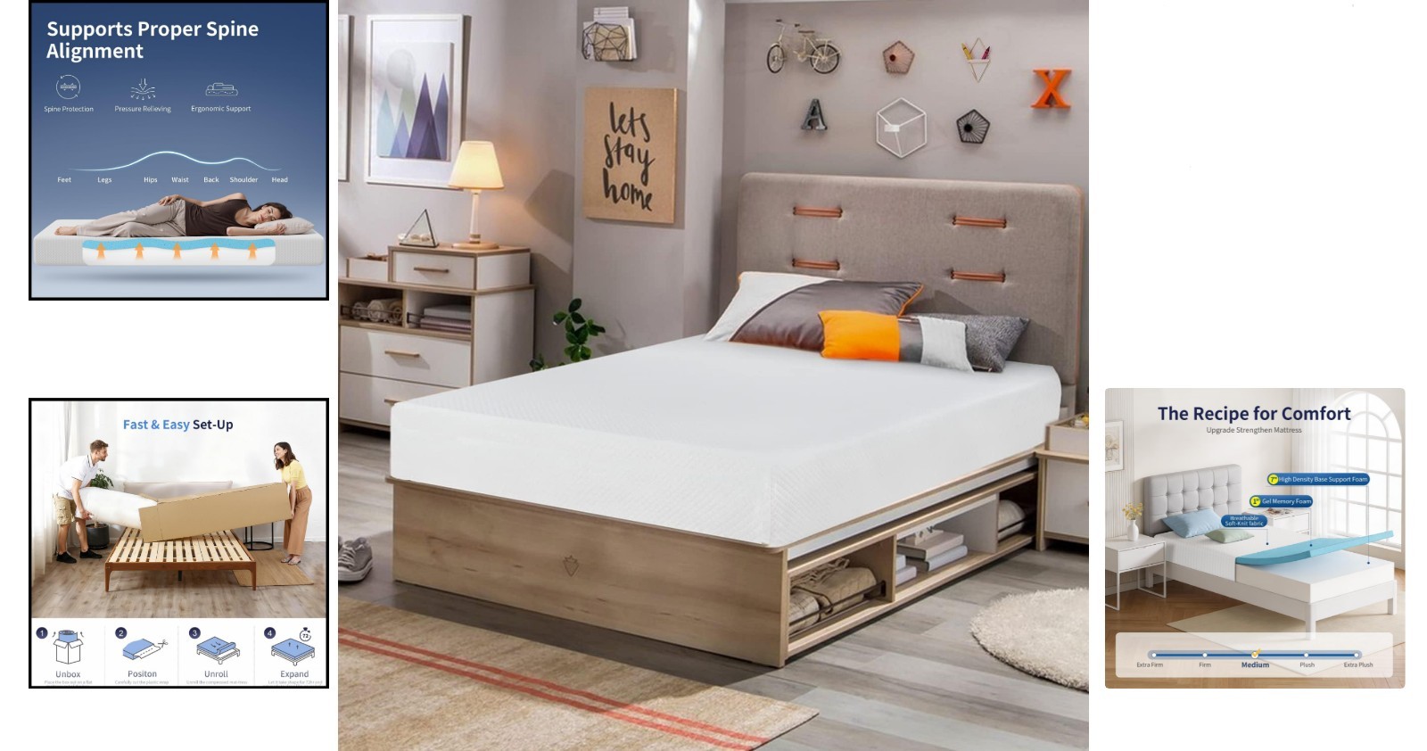 Breathable 8 Inch Twin Mattress – CertiPUR-US Gel Memory Foam for Optimal Sleep