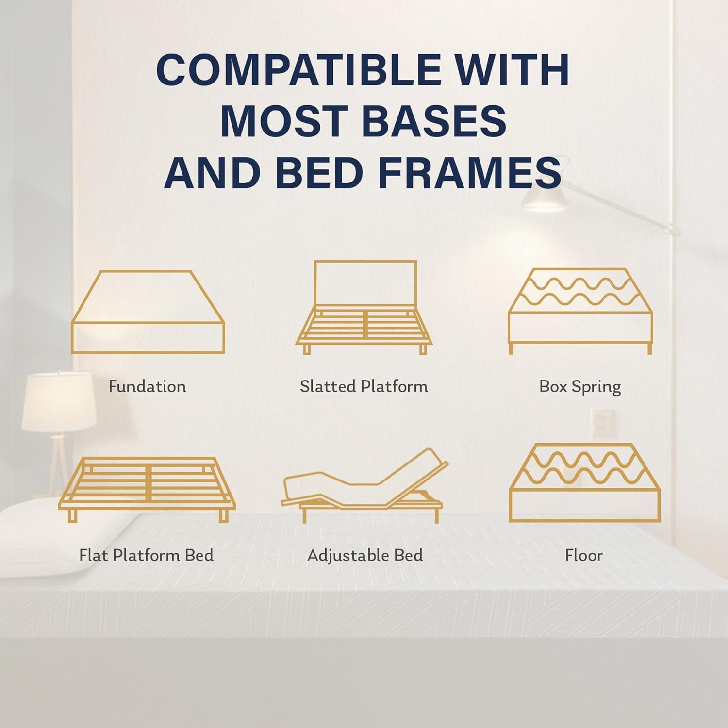 EGOHOME 14 Inch Twin Mattress, Copper Gel Memory Foam Mattress for Pain Relief,