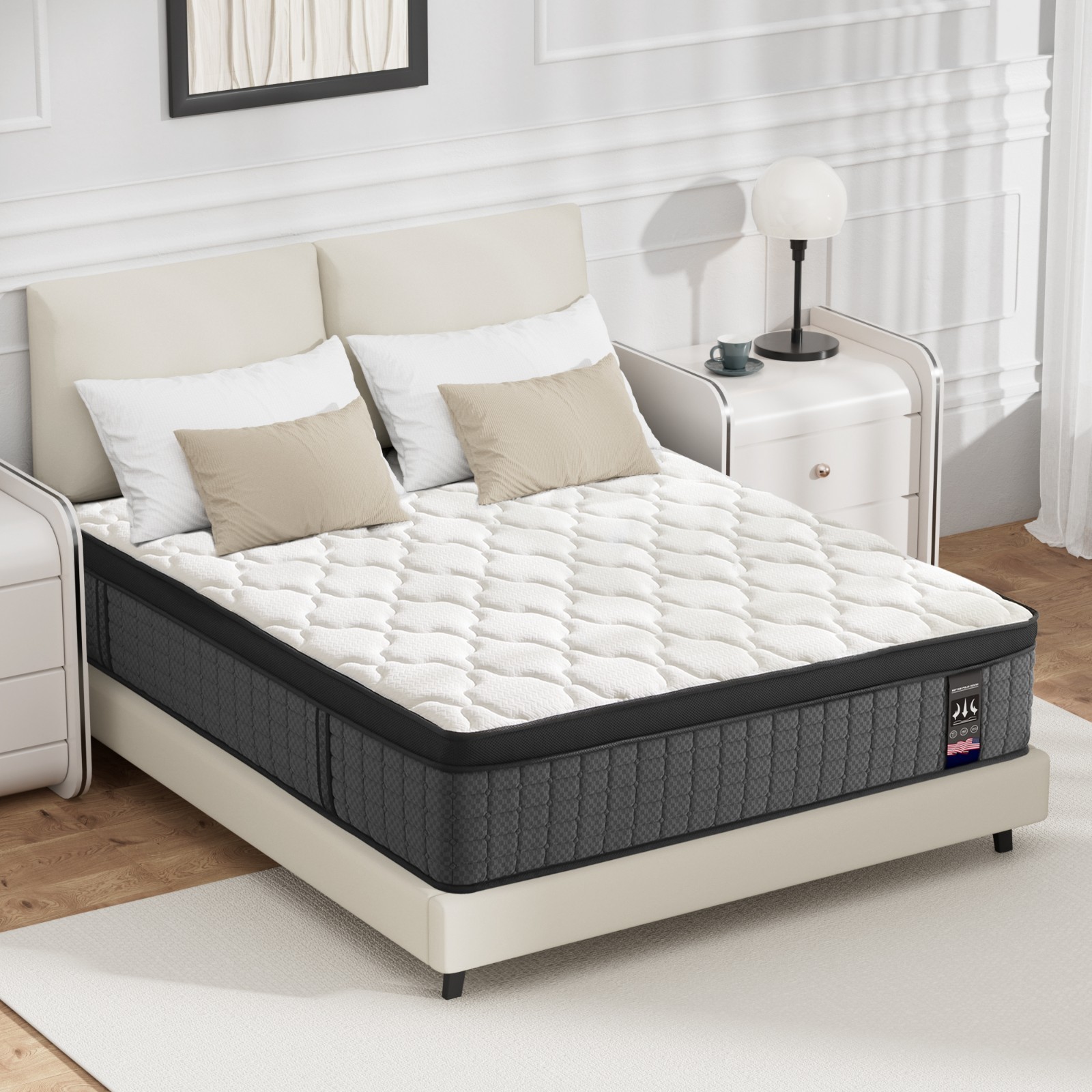 14″ Gel Memory Foam Hybrid Spring Mattress Twin/Twin XL Full Queen King In A Box