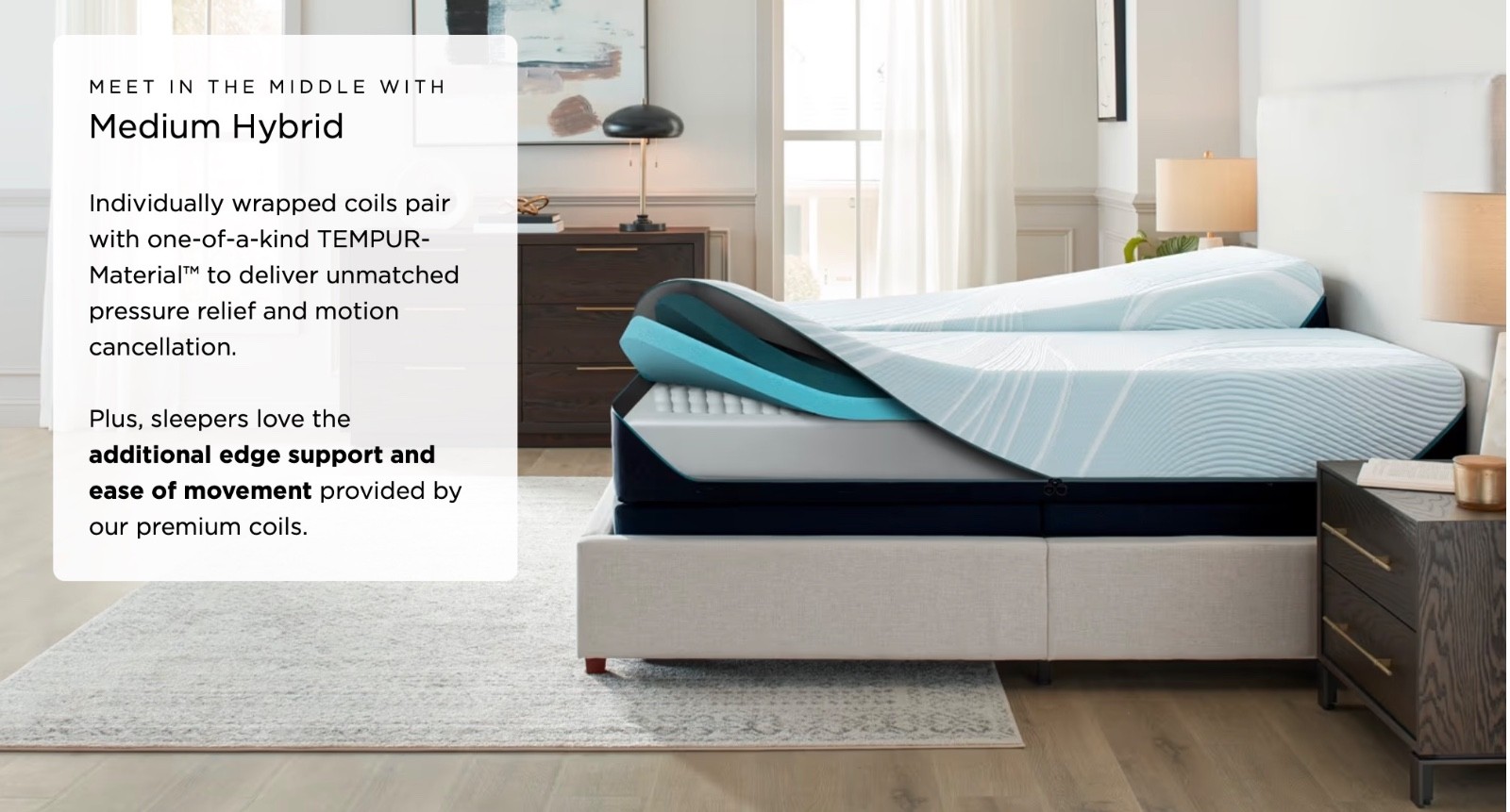NEW TempurPedic LUXE ADAPT MEDIUM HYBRID 2.0 KING MATTRESS 2026