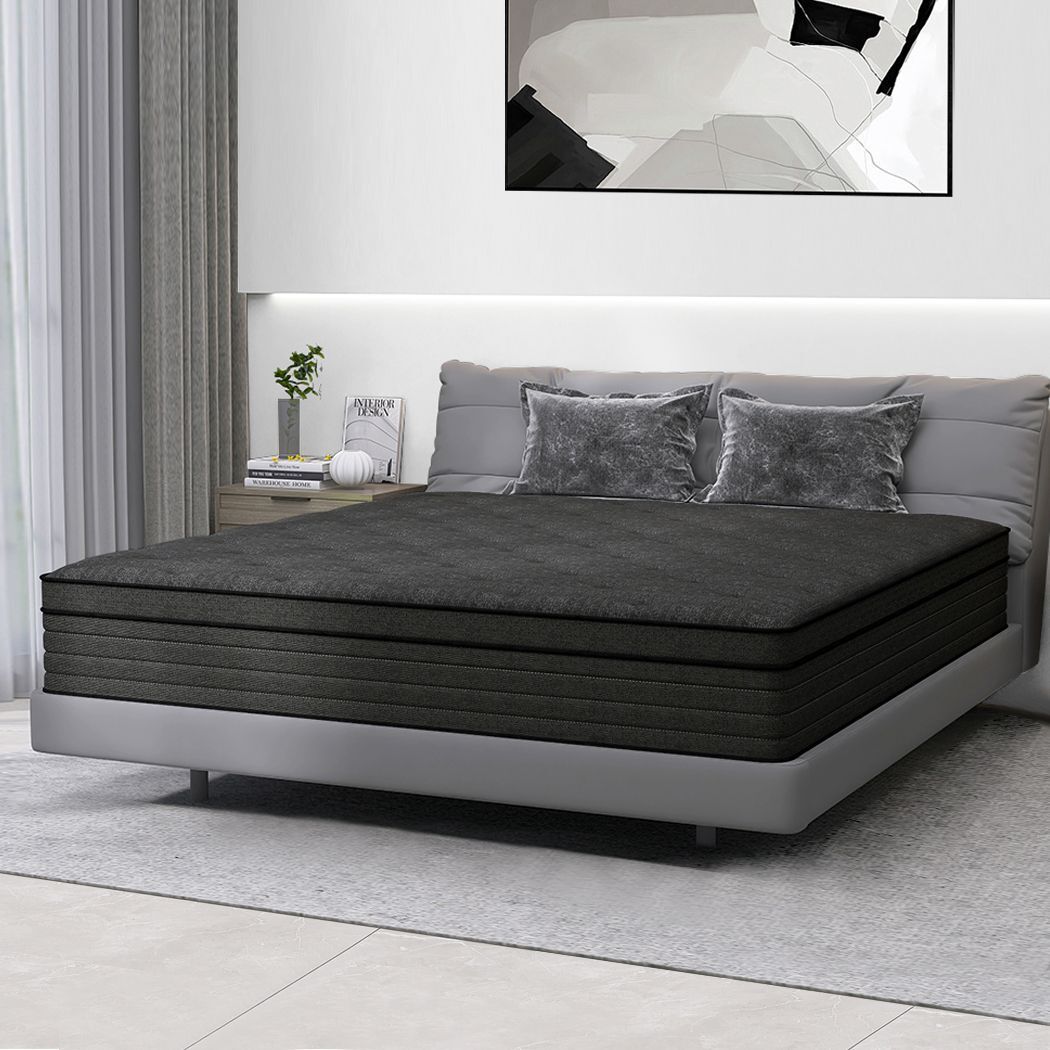 12″14″ Mattress in A Box Twin Full Queen King Size Hybrid Foam InnerSpring Black