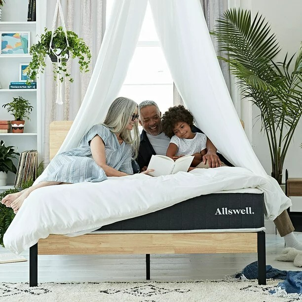 The Allswell 10″ Bed in a Box Hybrid Mattress, Queen, Brand New, Memory Foam