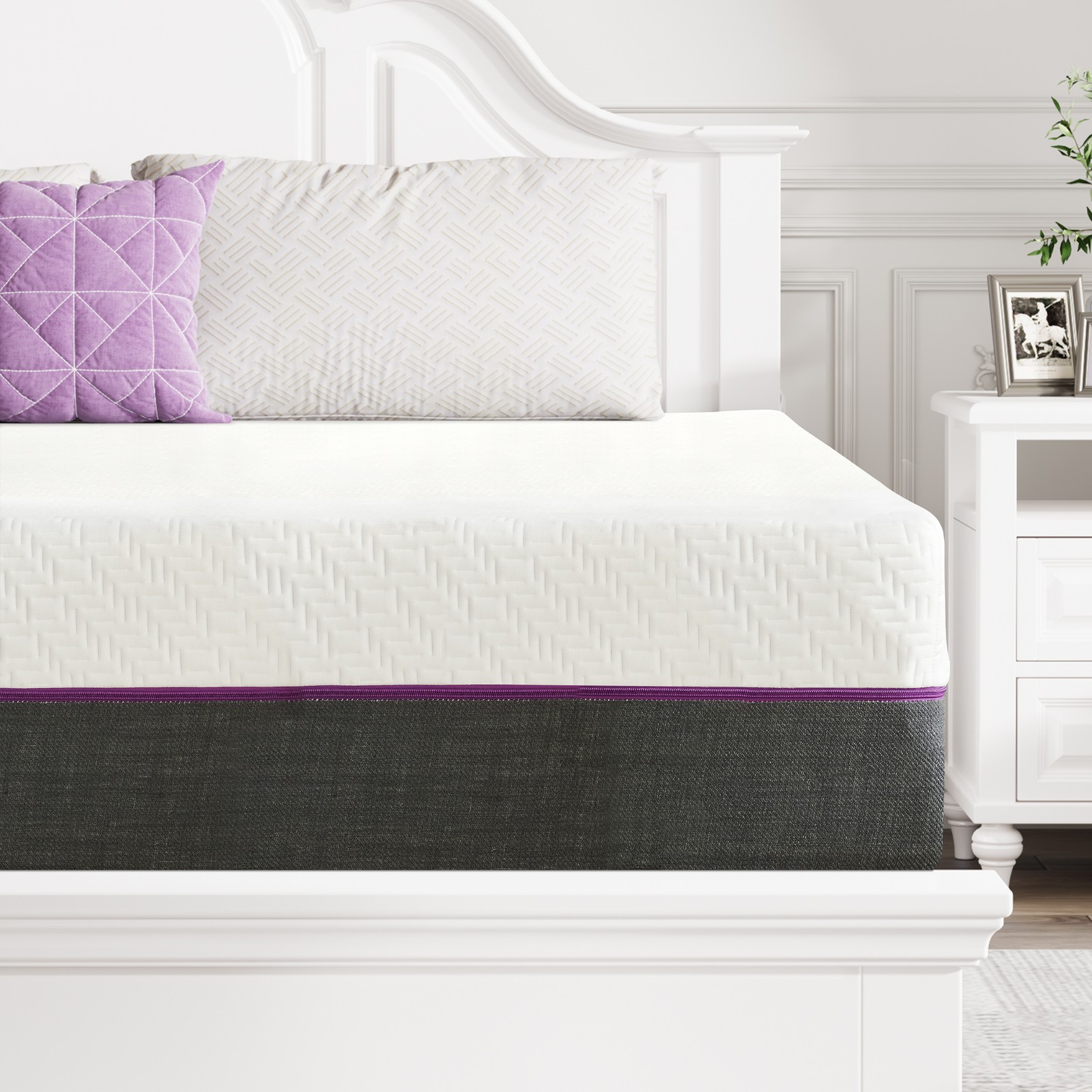 Gel-Infused Memory Foam Mattress in a Box – 4″, 8″, 10″, 12″ ,14″ Sizes Mattress