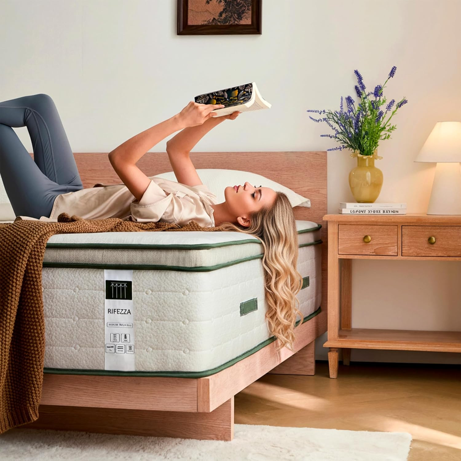14″ Full XL Hybrid Mattress – Gel Foam, Pocket Coils, Cooling Pillow Top