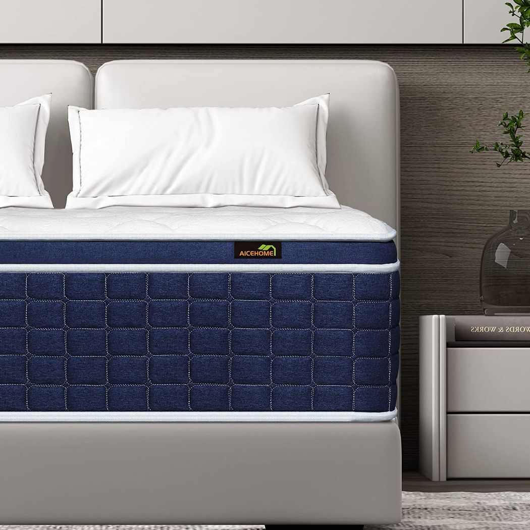 14/12/10” Gel Memory Foam Mattress Hybrid InnerSpring Twin Full Queen King Size