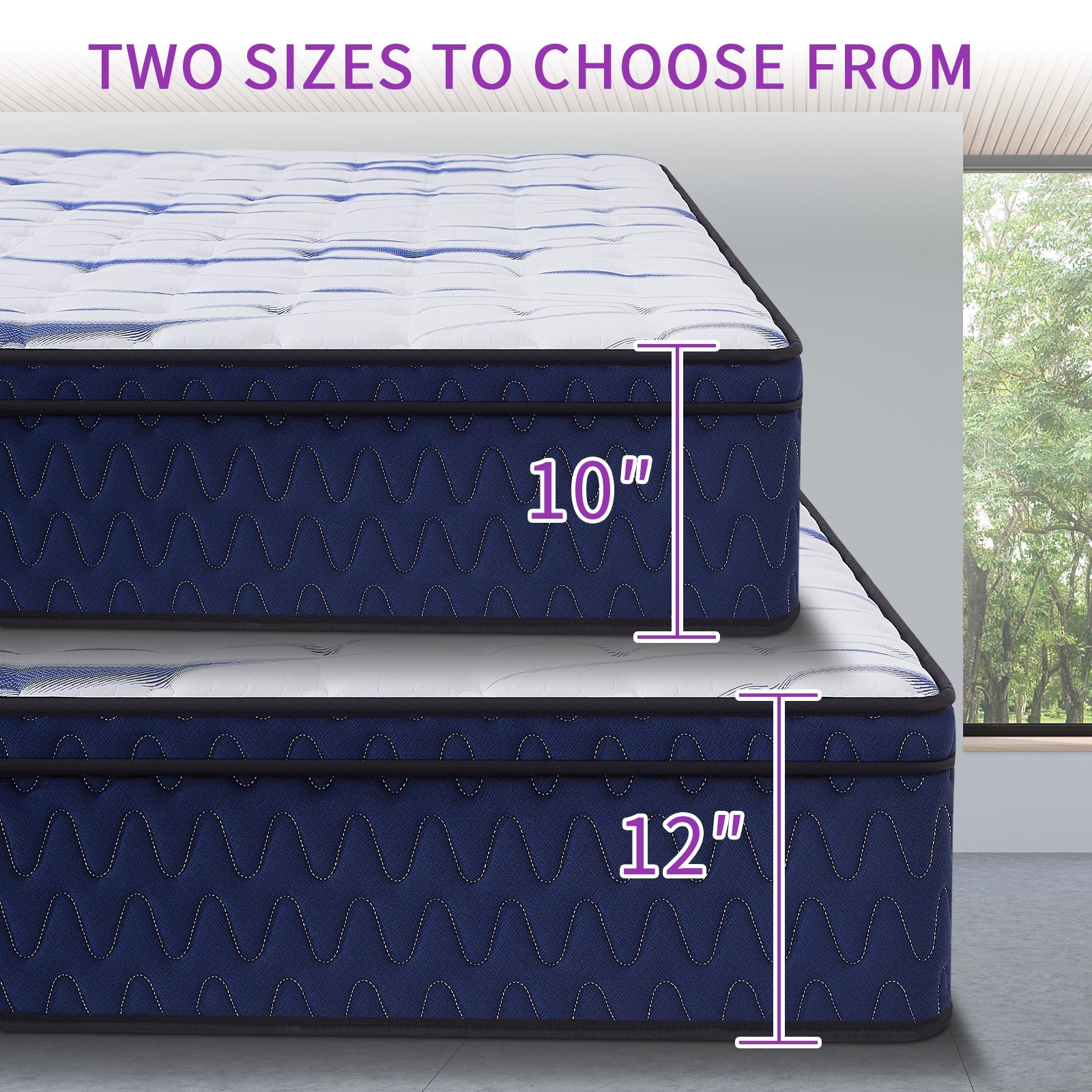 12″ Queen Size Hybrid Mattress With Individually Wrapped Pocket Springs in a Box
