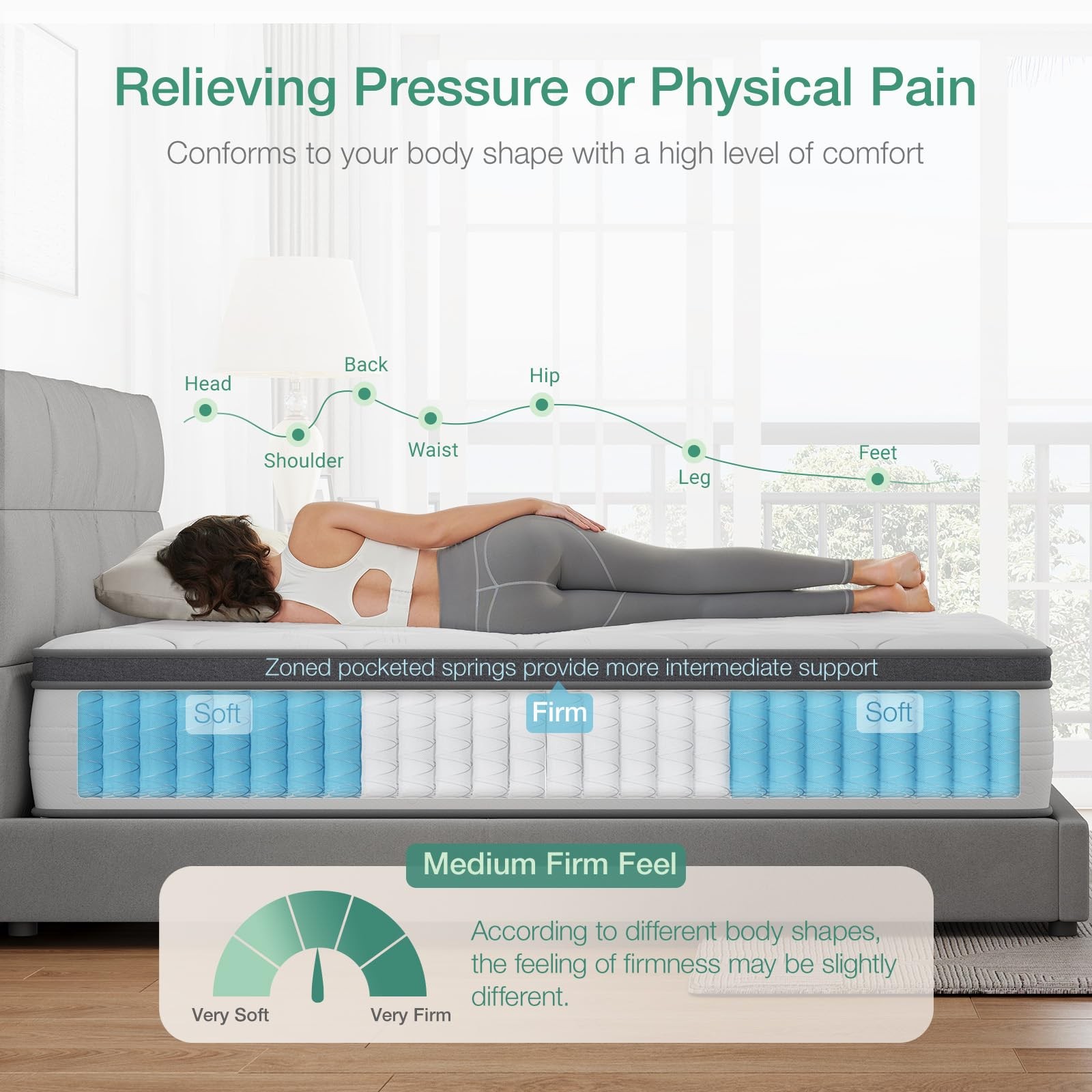 Novilla Twin Mattress for Kids, 10 Inch Twin Mattress Hybrid with Individuall…