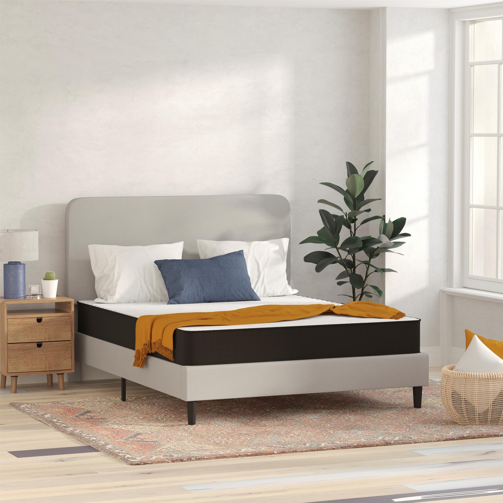 8″ Hybrid InnerSpring Queen Premium Cooling Mattress in a Box