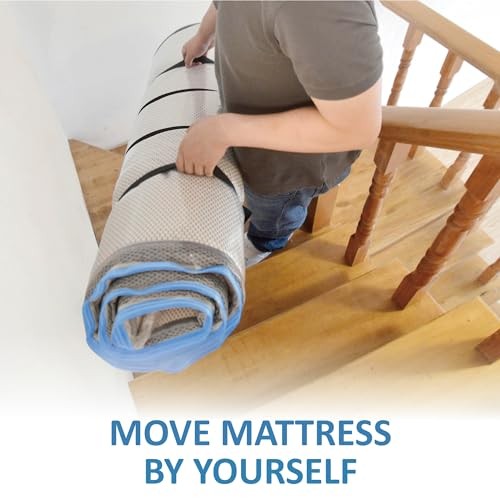 Foam Mattress Vacuum Bag with Blue Zipper, Mattress Queen/Full/Full-XL BlueZip