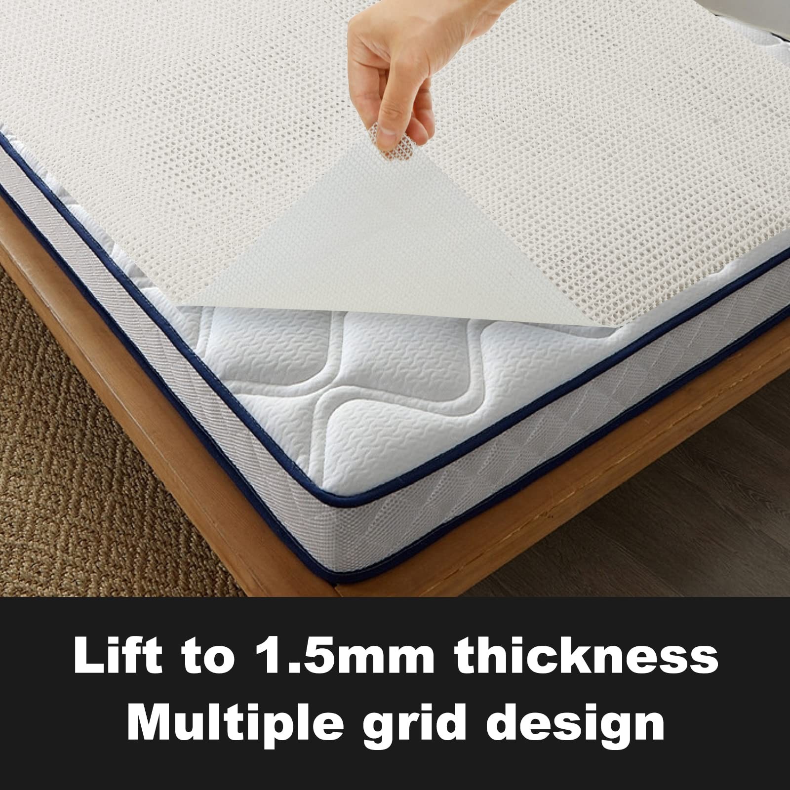 Mattress Slide Stopper and Gripper, Slip Grip Pads, Mattress Nonslip Pads Kee…