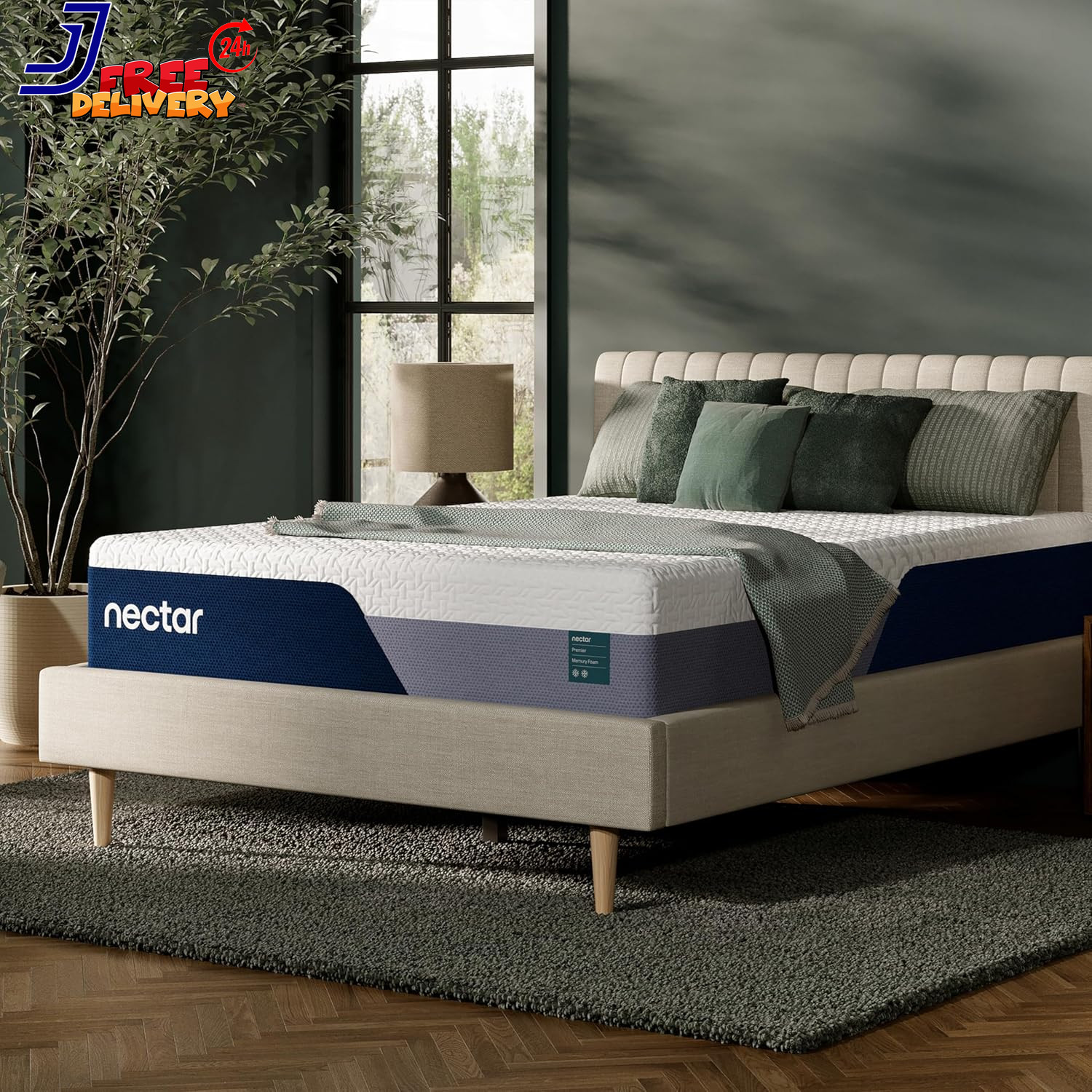 13” King Mattress Medium Firm Memory Foam Cooling Upgrade Back Pain Relief NEW