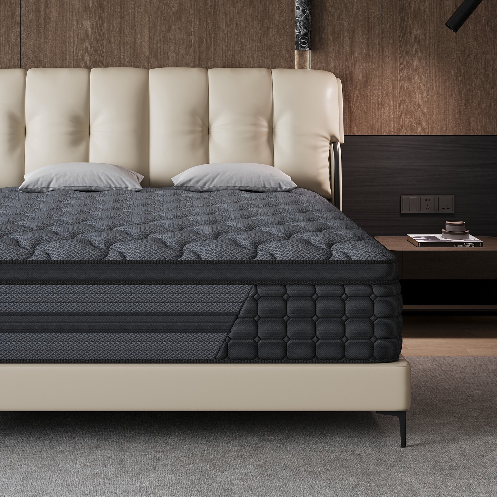 8″10″12″14″ Twin Full Queen King Size Mattress in a Box Hybrid Spring MemoryFoam