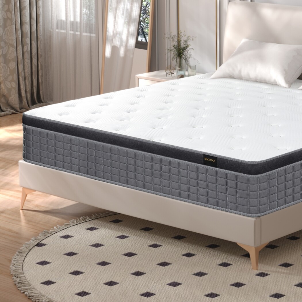 12″ 14″ Mattress in A Box Pocket Spring Memory Foam Twin Full Queen King Size