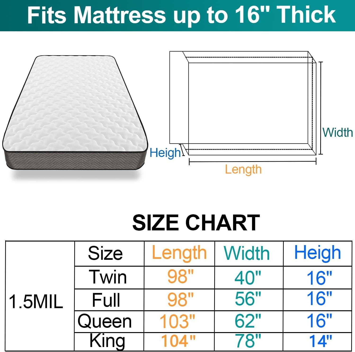 Clear Twin Mattress Bag – Heavy-Duty Waterproof Cover for Safe Moving & Storage
