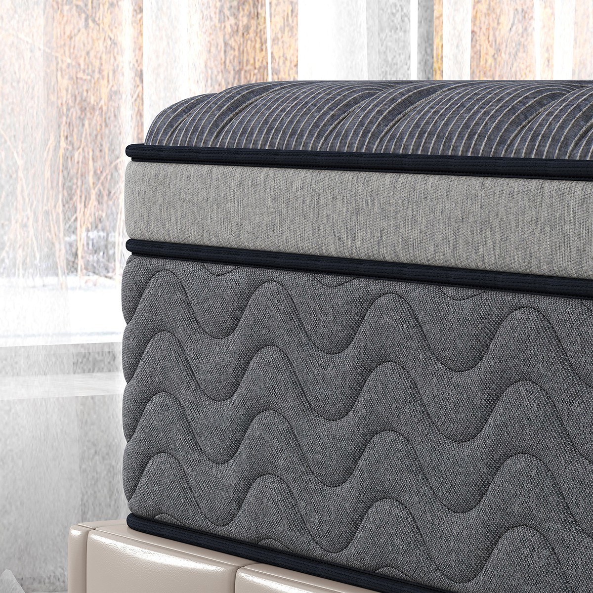 12″ Gel Memory Foam Hybrid Spring Mattress Full Queen King In A Box Dual Firm