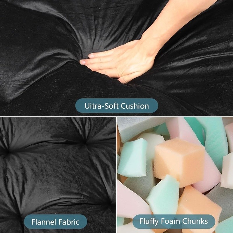 Soft Futon Mattress 6 Inch Thick Multi-Functional Sofa Bed Flannel Foam New