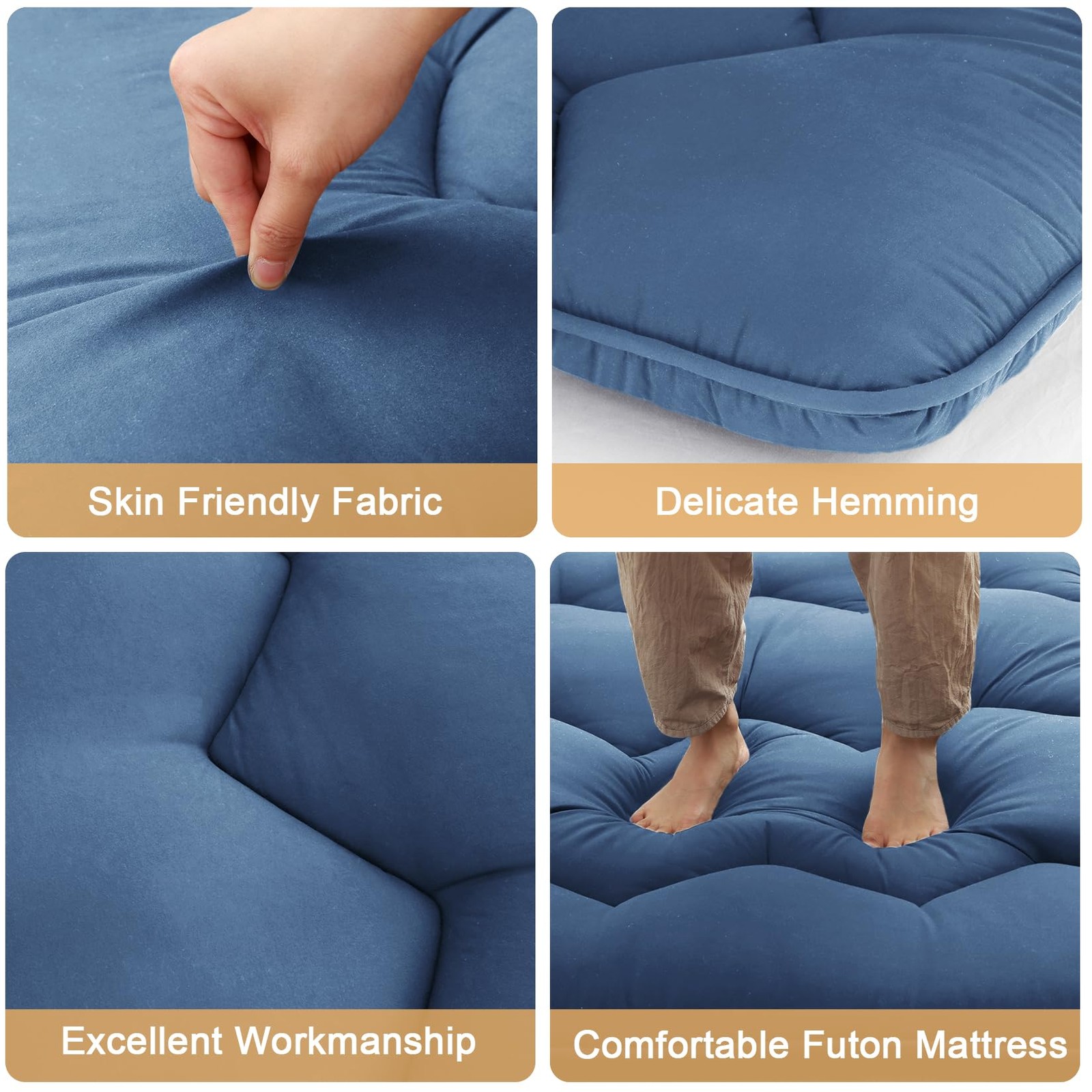 Floor Mattress Japanese Futon Mattress Sleeping Tatami Mat Twin/Full/Queen Size