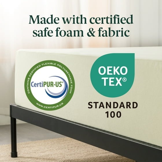 Zinus Gel Airflow 10″ Tight Top Memory Foam Mattress CertiPUR-US Certified,Queen