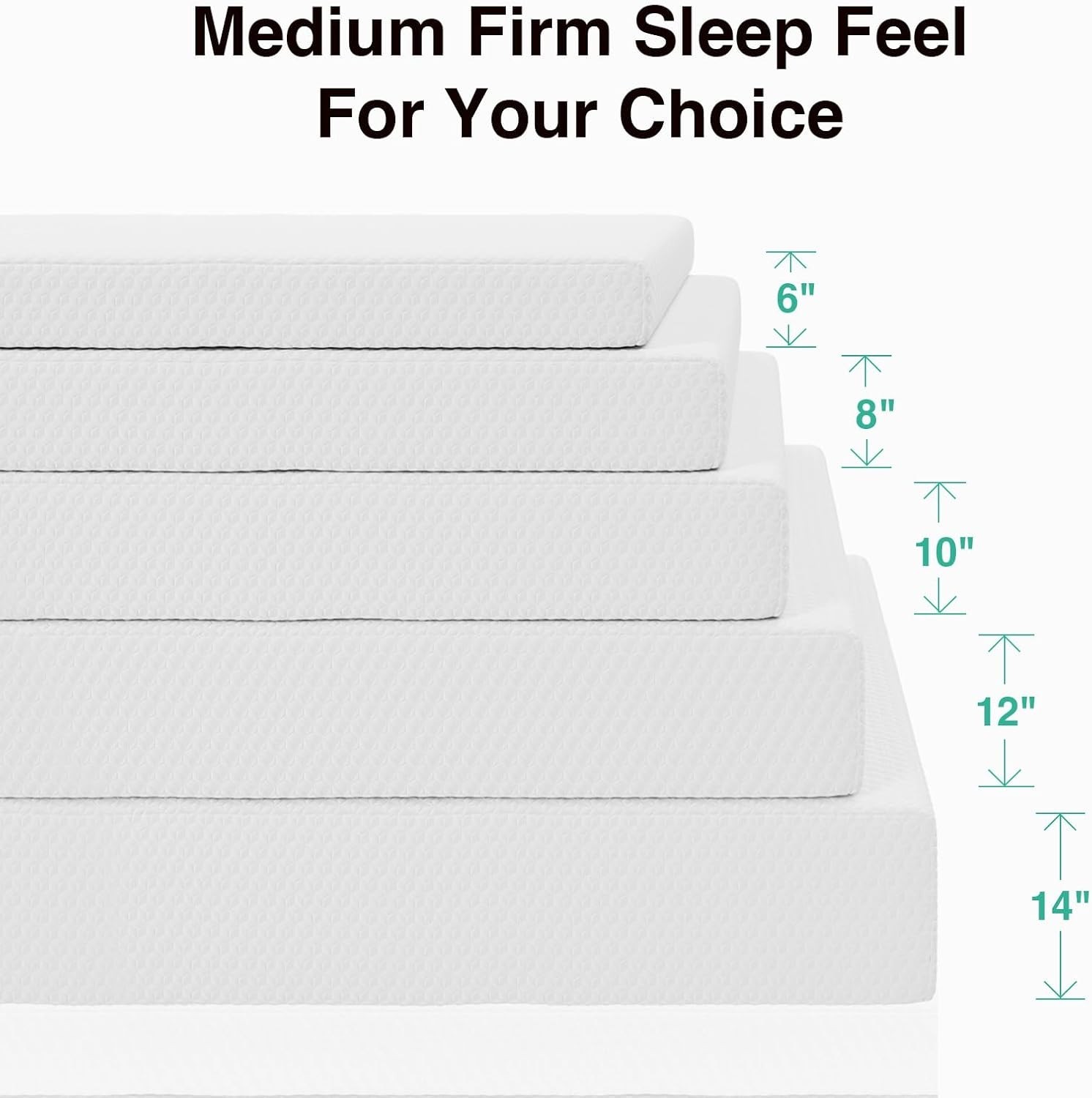 10 Inch Queen Mattress, Memory Foam Mattress Queen with Breathable Comfort La…