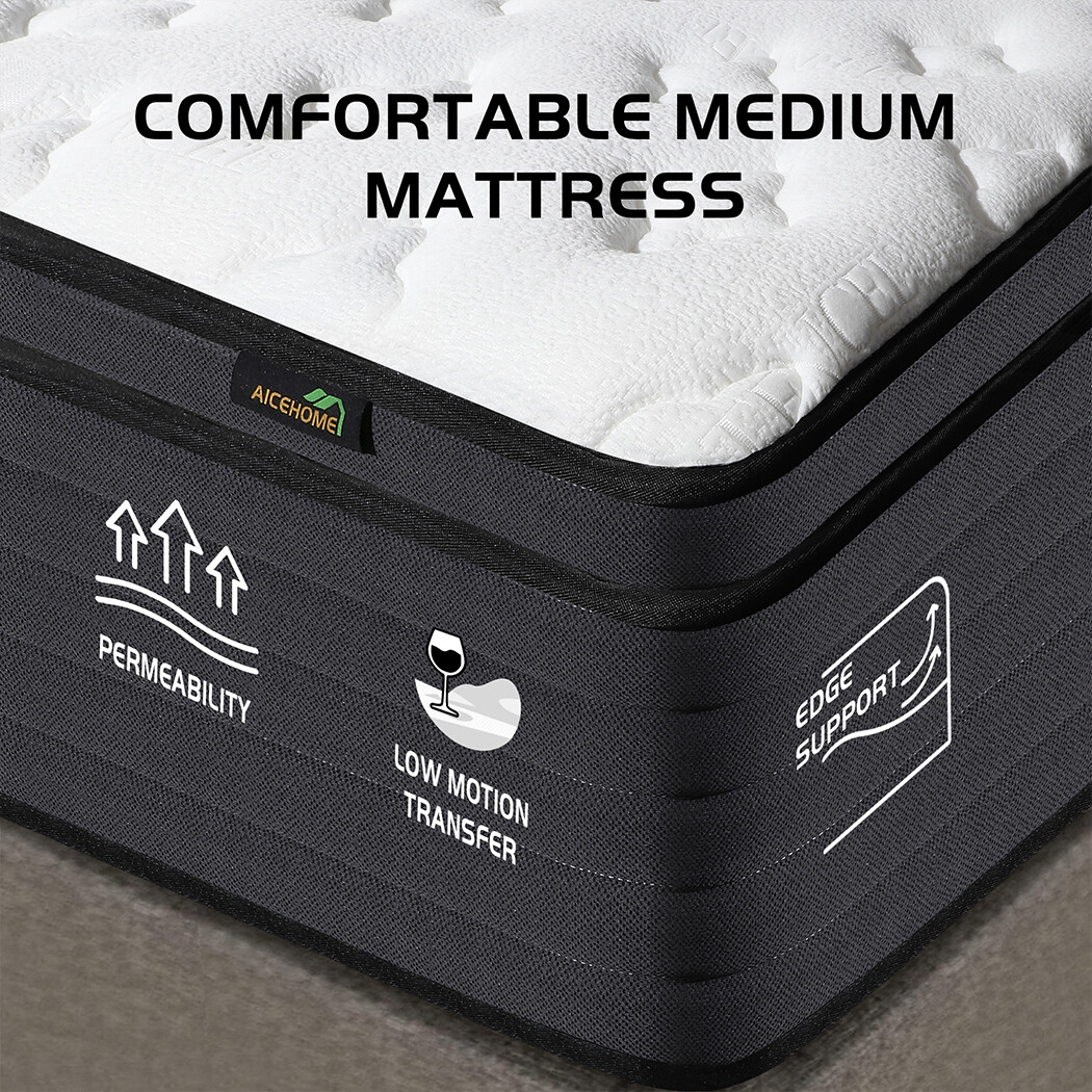 12″14″ Hybrid Mattress Gel Memory Foam Innerspring Twin Full Queen King in a Box