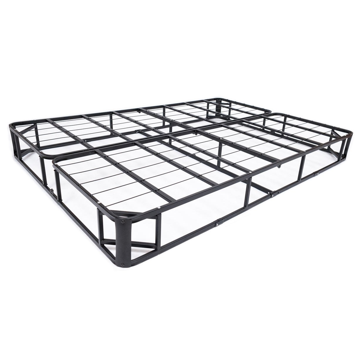 Full Metal Box Spring Mattress Foundation with Jacquard Cover
