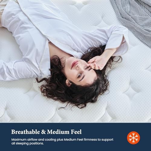 Mattress 14 Inch, Hybrid Bed Mattress in a Box, 4 Twin 14 Inch Medium Firm