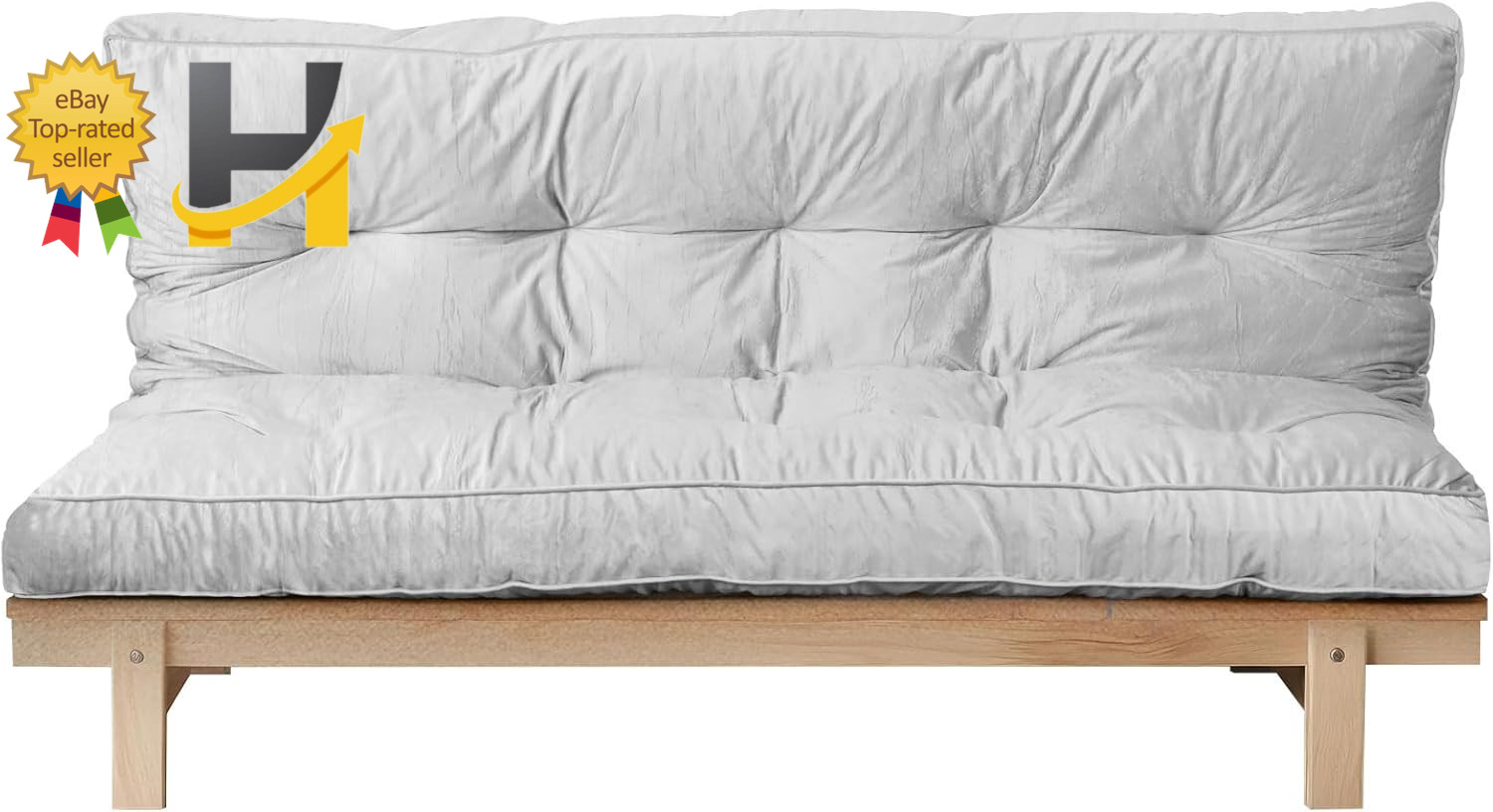 Flannel Floor Foldable Futon Mattres Full Size 6″ Frame Not Included