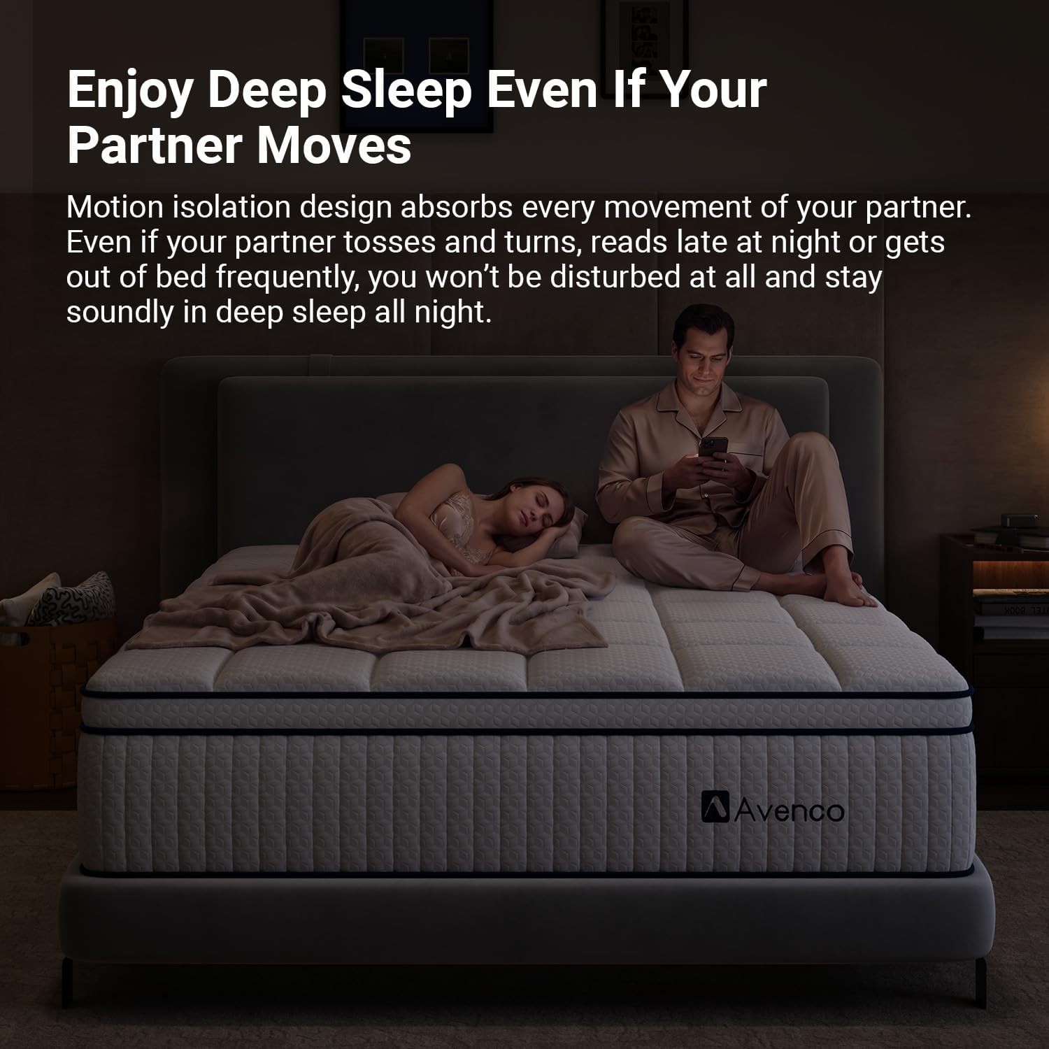 Medium Firm Twin Mattress 10 Inch – Excellent Motion Isolation & Edge Support