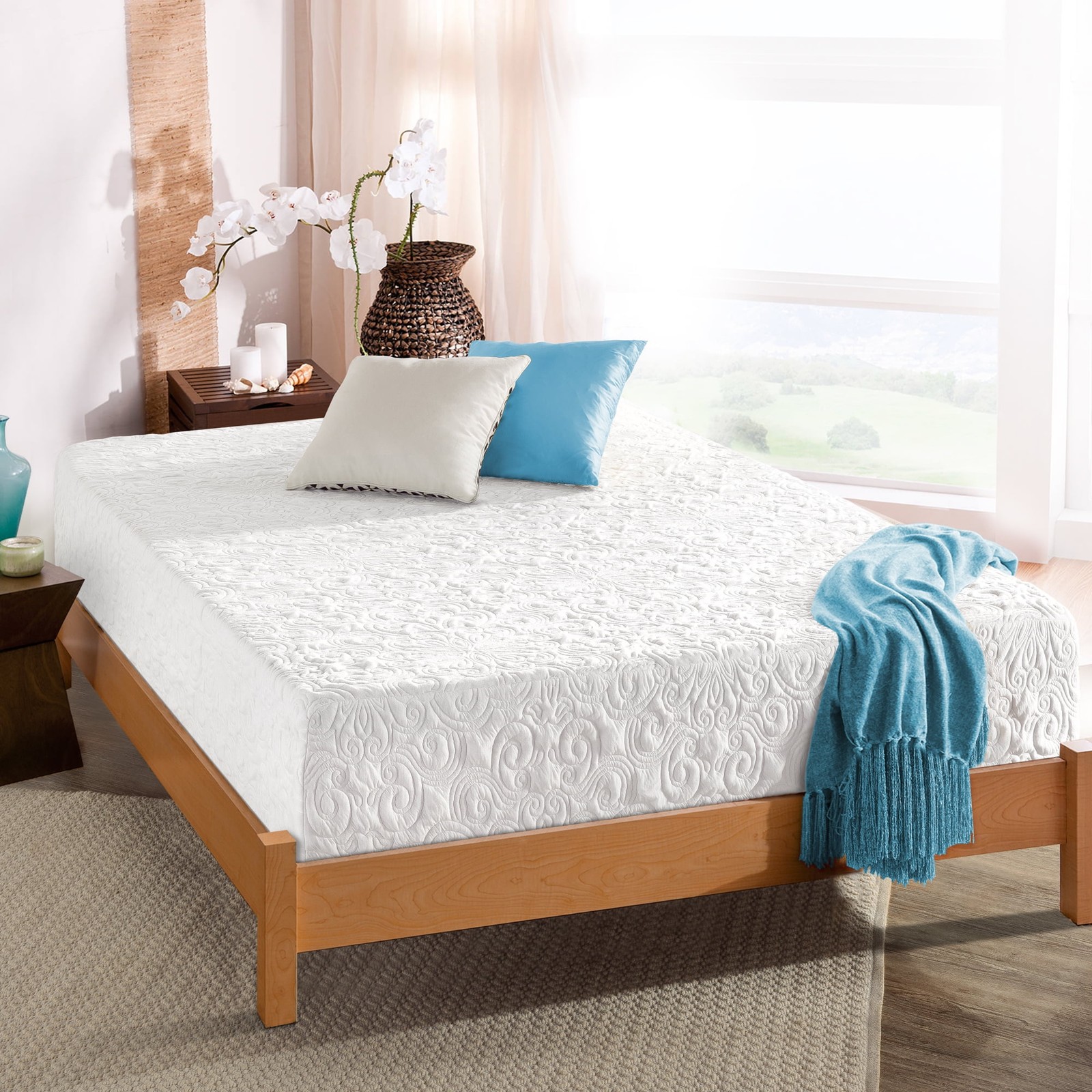 New 8″ King Queen Full Twin Size Mattress in Box Individual Bedroom Memory Foam