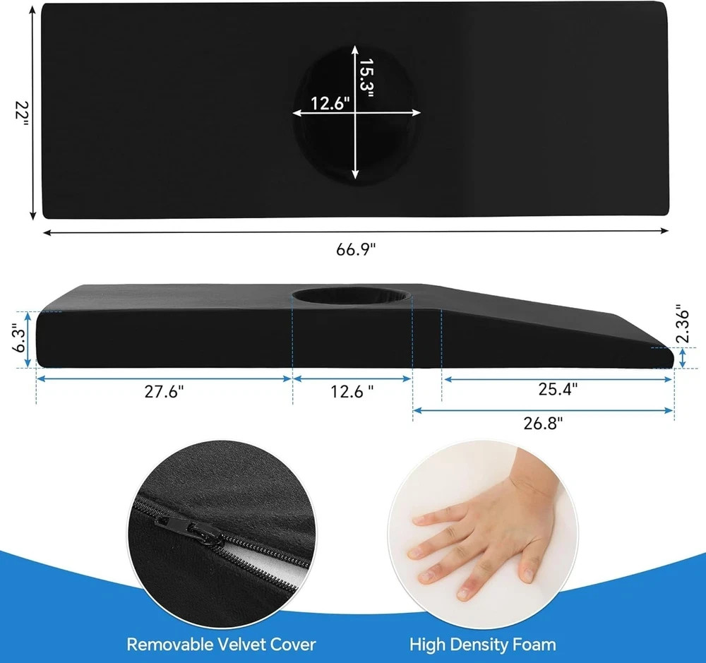BBL Recovery Mattress with Hole – High Density Foam Pillow for Post-Surgery Comf