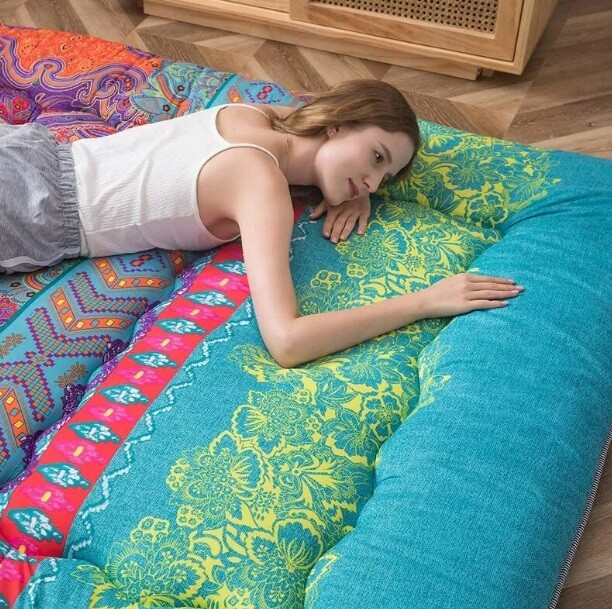 Japanese Floor Queen Mattress Mat Foam Futon Bed Retro Vintage Play Gift Kid Car