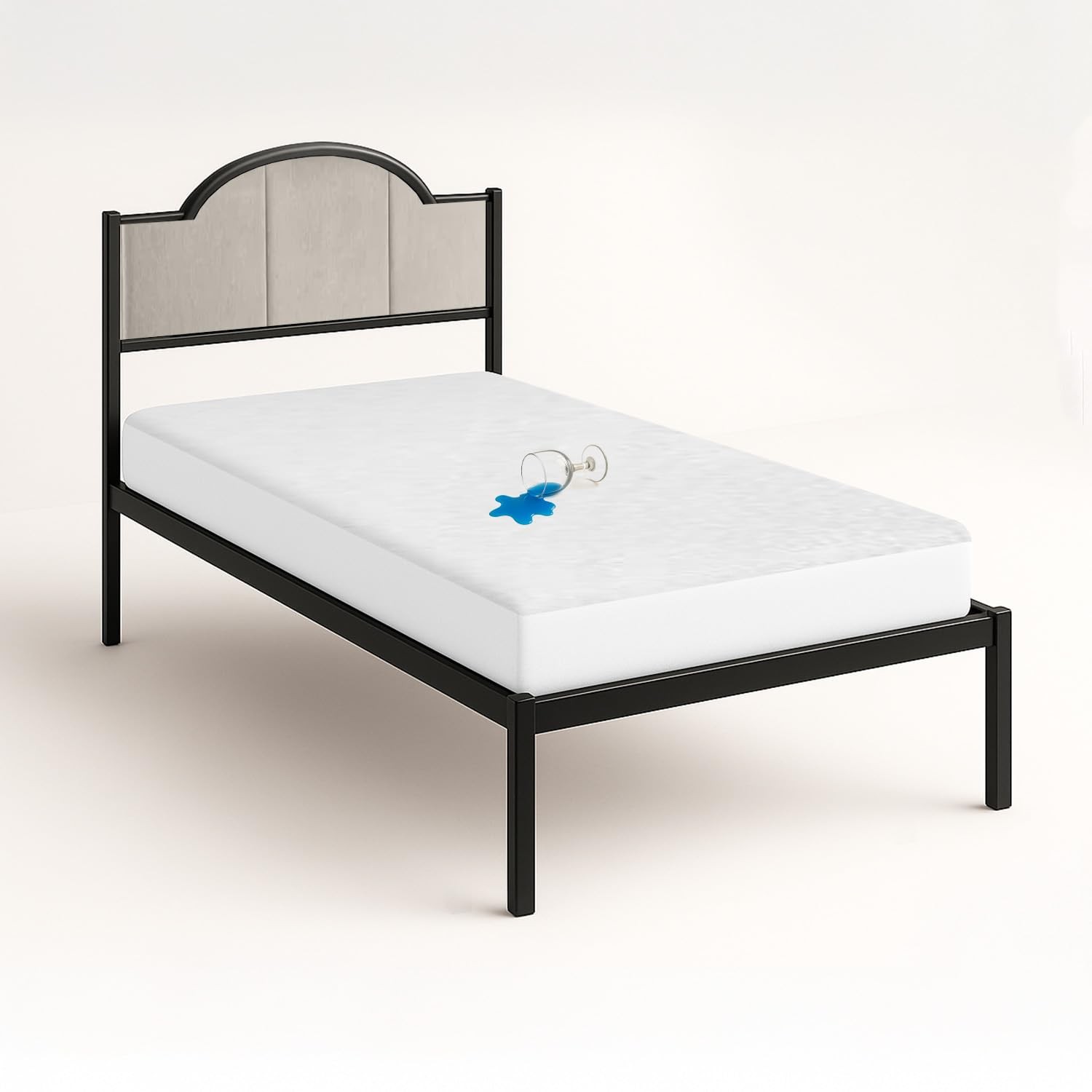 SGI bedding Waterproof RV Bunk Cot Bed 42X80″ Truck Sleeper, 01 – White
