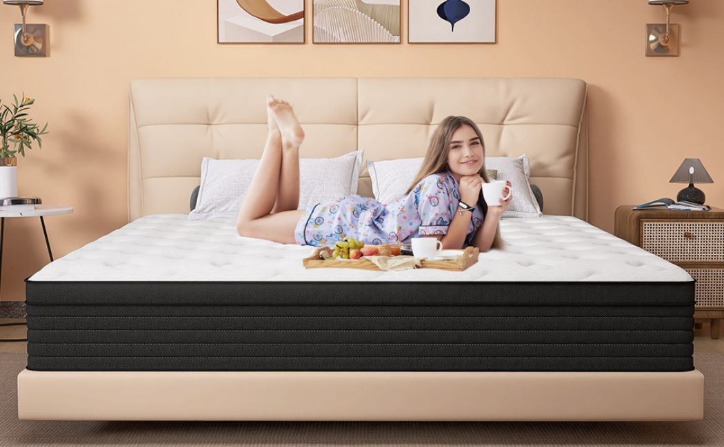 14 Inch King Mattress Hybrid Gel Memory Foam Medium Firm Innerspring In A Box