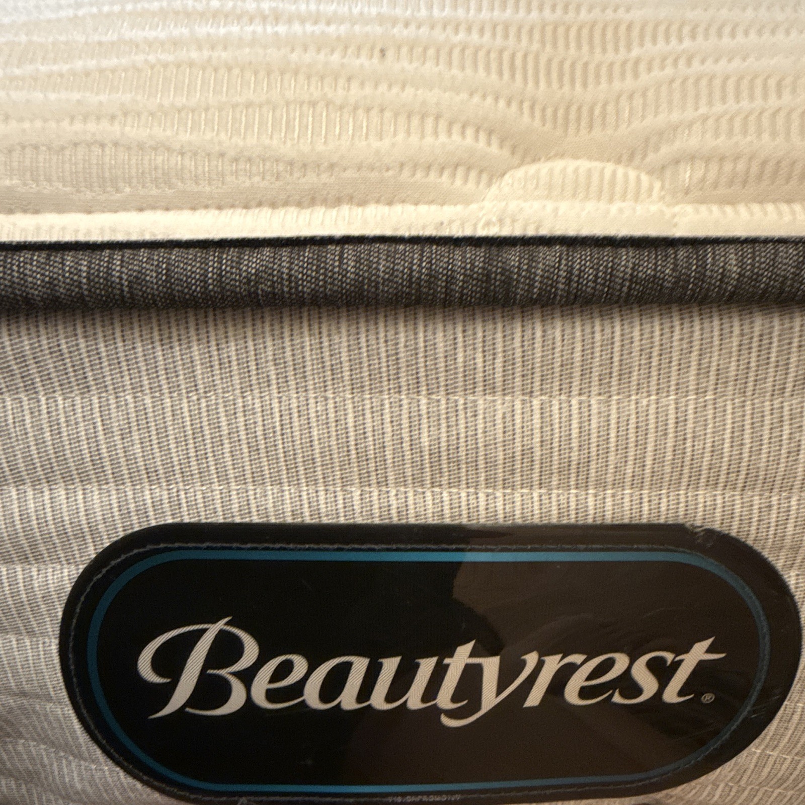 Beautyrest Twin Innerspring Pillow Top Mattress, Medium Firm, White/Gray