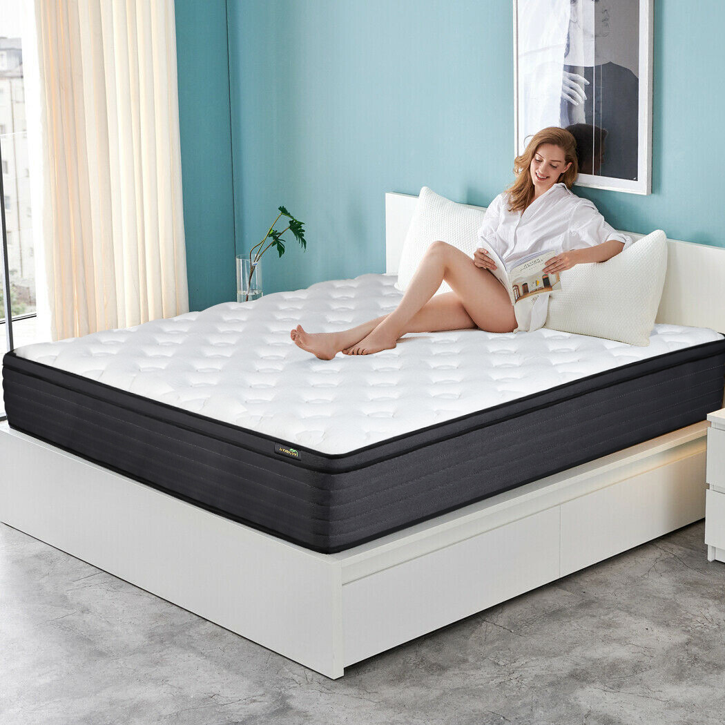 12/14″ Twin Full Queen King Mattress Memory Foam Hybrid Innerspring Bed In a BOX