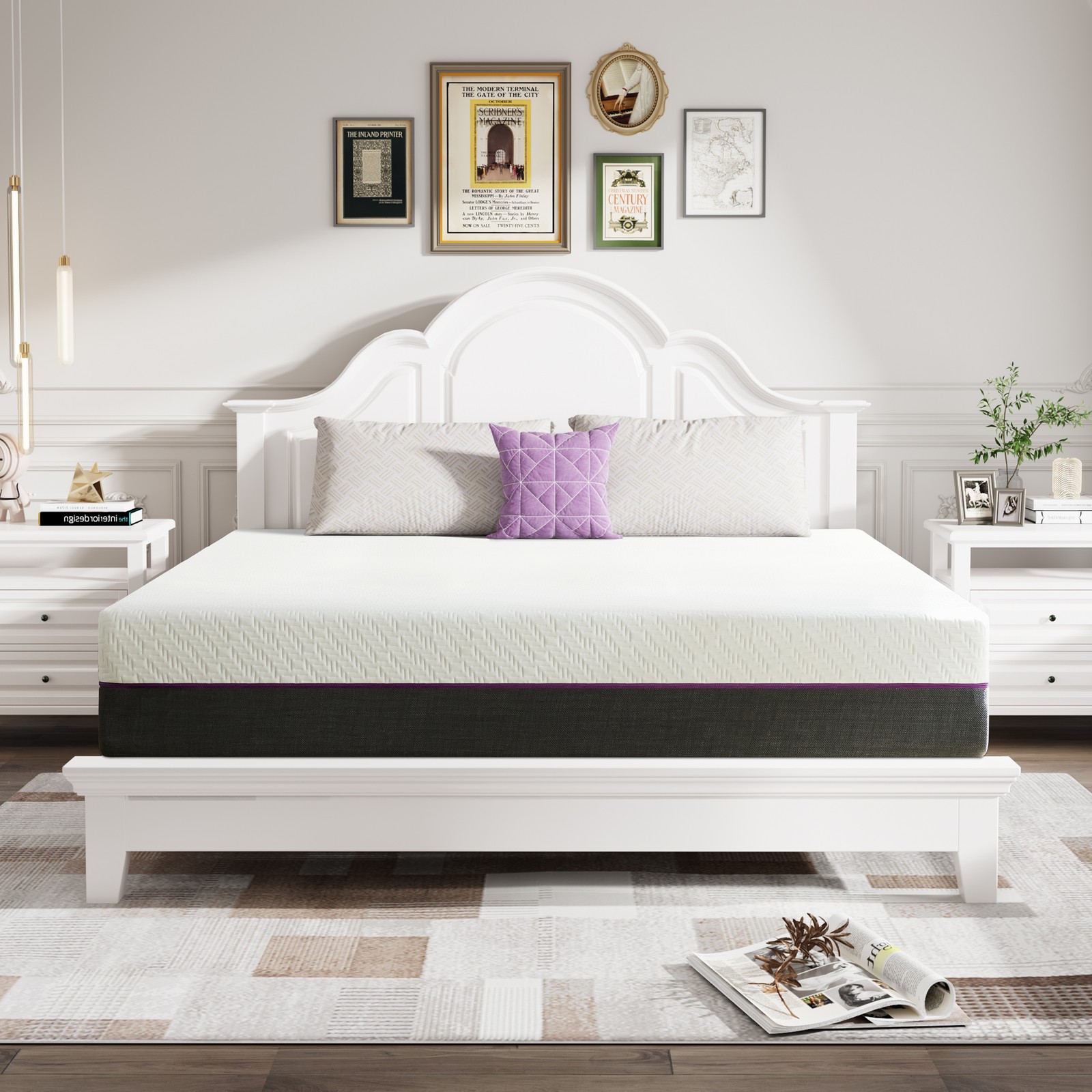 Gel-Infused Memory Foam Mattress in a Box – 4″, 8″, 10″, 12″ ,14″ Sizes Mattress