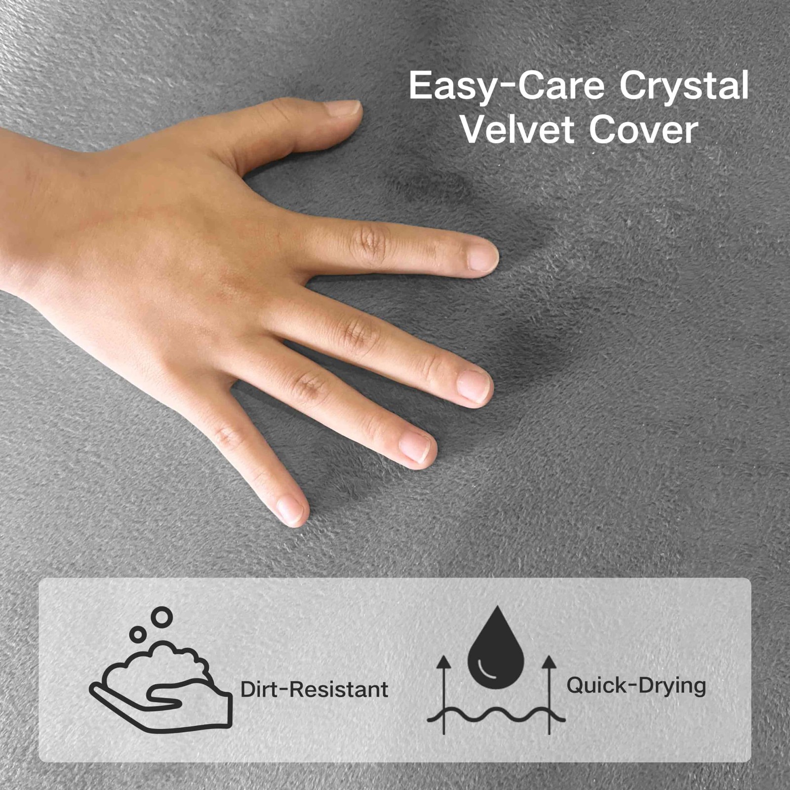 Tri-Fold Memory Foam Mattress, 6 inch Single Folding Mattress with Washable C…