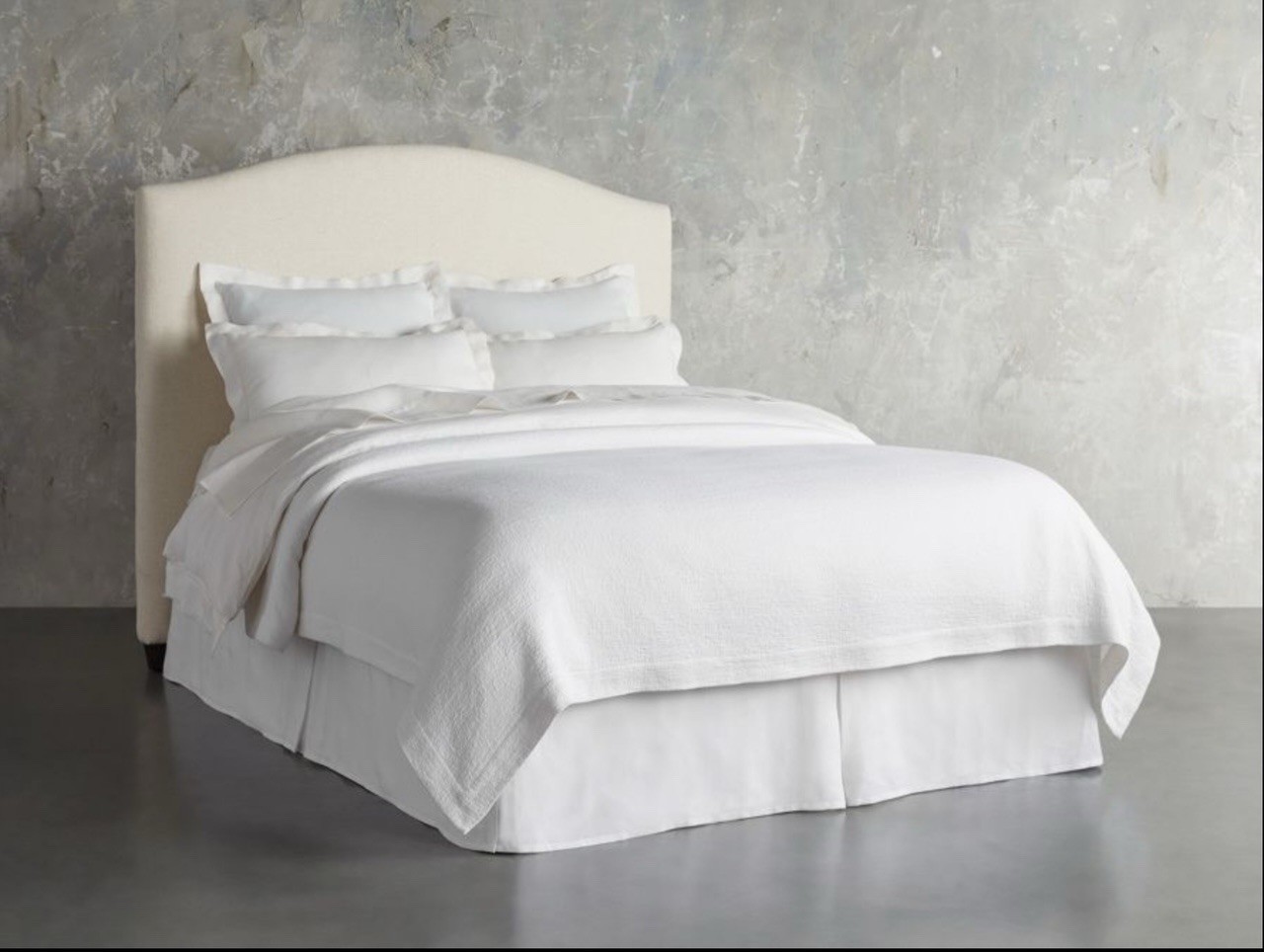 Saatva Zenhaven Mattress & Arhaus Headboard