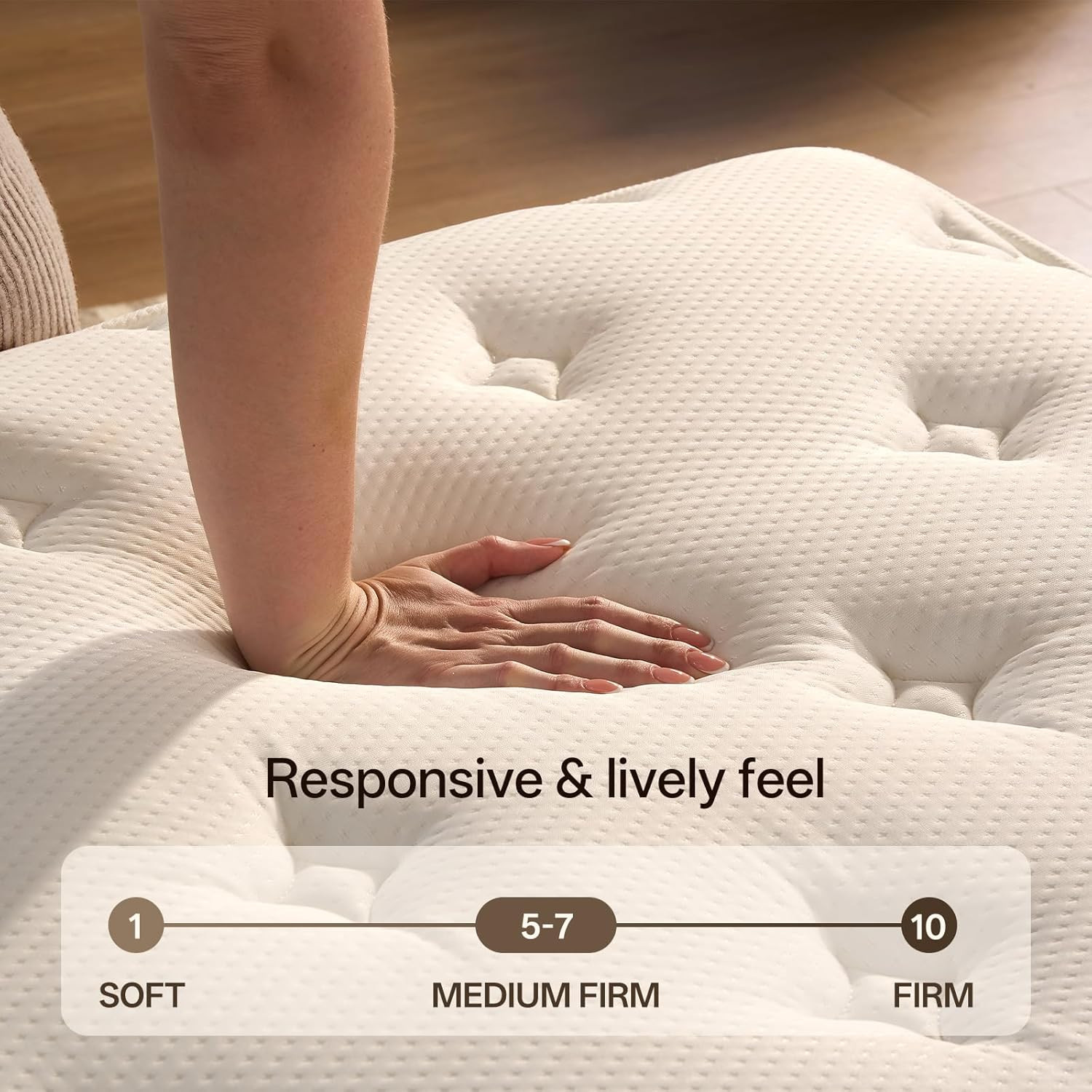 Luxury 12″ Queen Hybrid Mattress, Memory Foam & Pocket Springs, 365-Night Trial