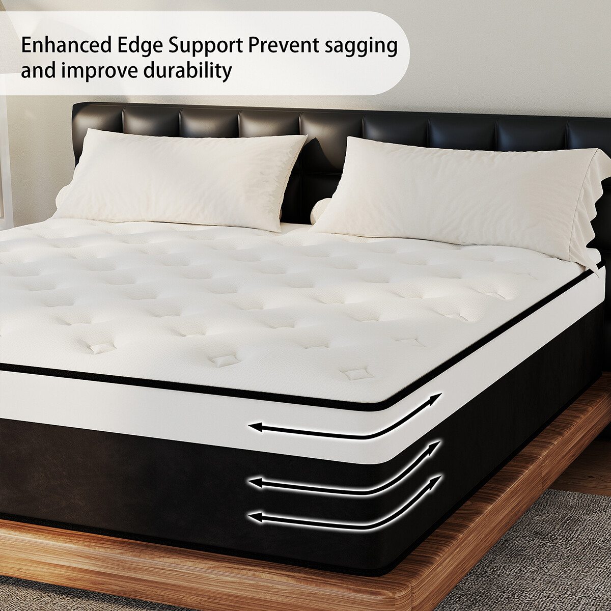 12/14 Inch Luxury Memory Foam Mattress Twin Full Double Queen King Size in a box