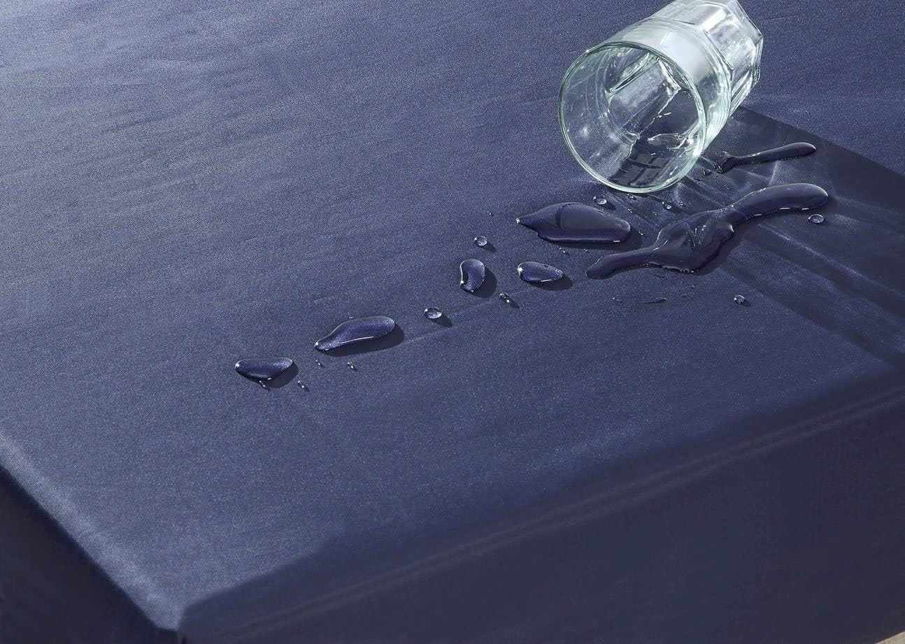 6-Inch Navy Blue Water-Resistant Foam Mattress with Breathable Fabric, Full Size